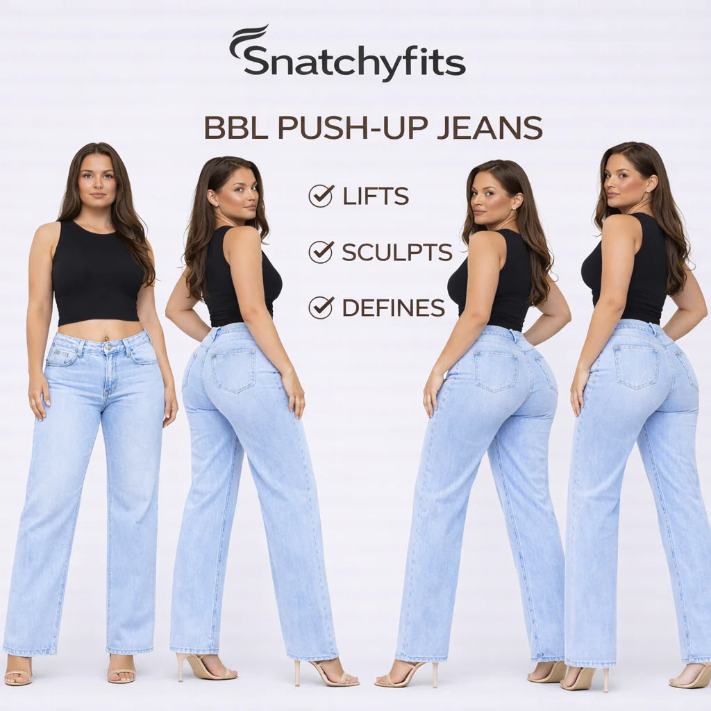 Glazee™ BBL Wide Leg Jeans