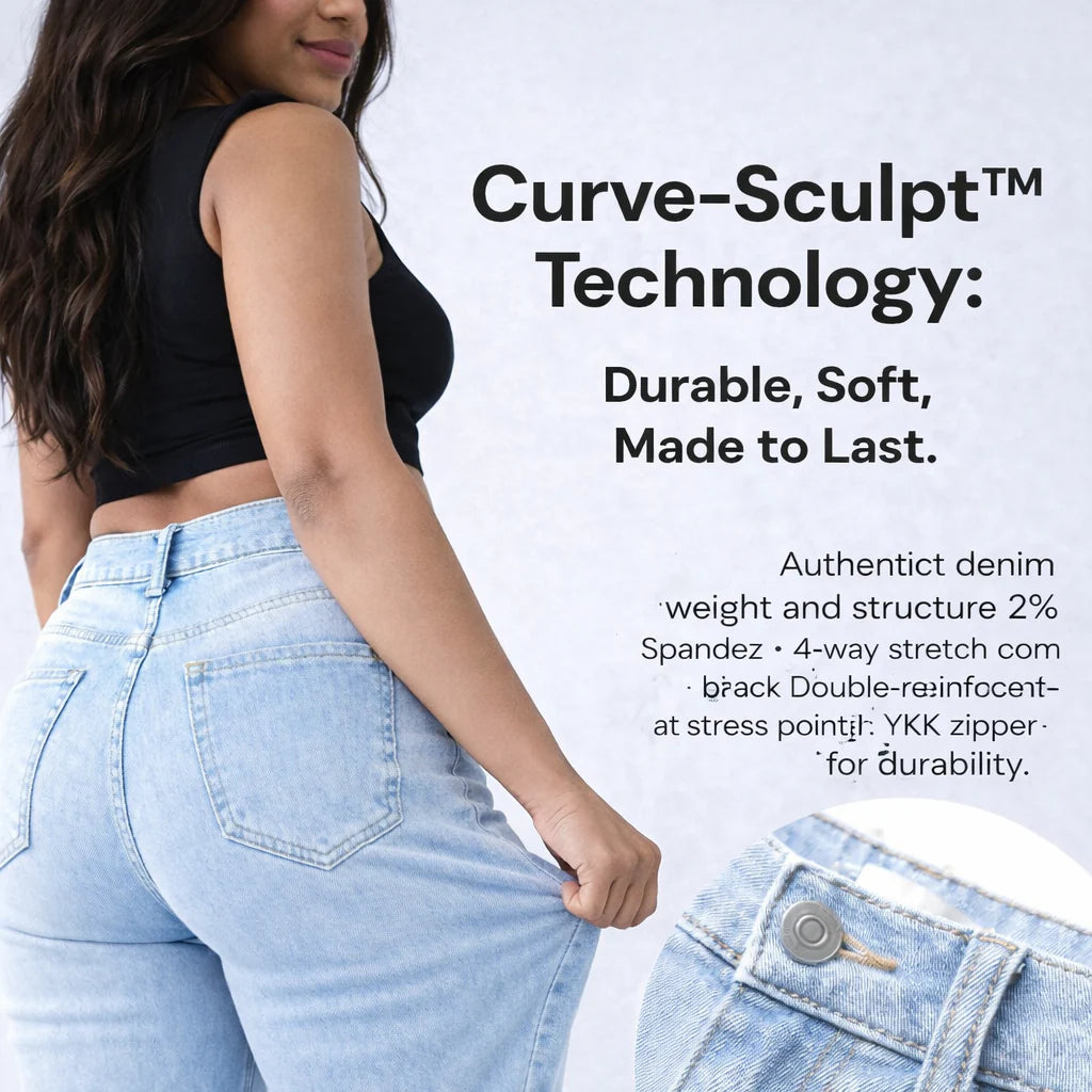 Glazee™ BBL Wide Leg Jeans